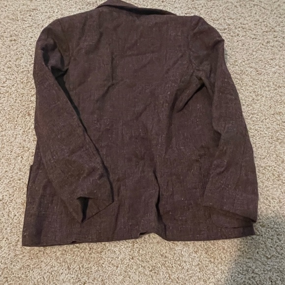 brown houndstooth / plaid blazer - Picture 4 of 4